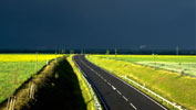 road to thunderstorm